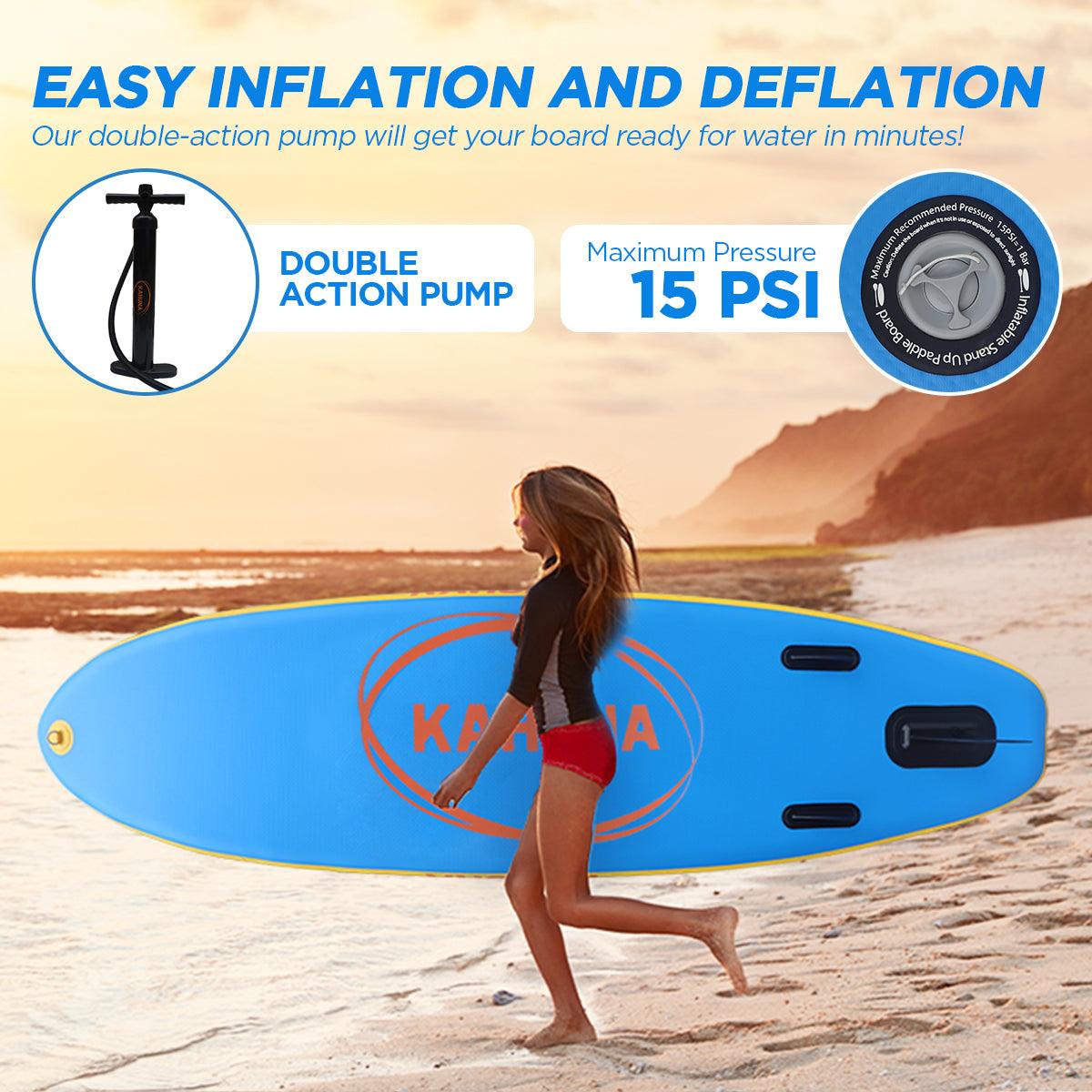 Buy Kahuna Hana Inflatable Stand Up Paddle Board 10FT w/ iSUP Accessories discounted | Products On Sale Australia