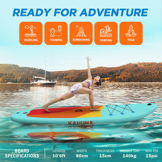 Buy Kahuna Hana Inflatable Stand Up Paddle Board 10ft6in iSUP Accessories discounted | Products On Sale Australia