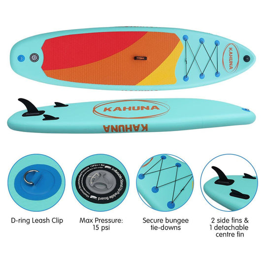 Buy Kahuna Hana Inflatable Stand Up Paddle Board 10ft6in iSUP Accessories discounted | Products On Sale Australia