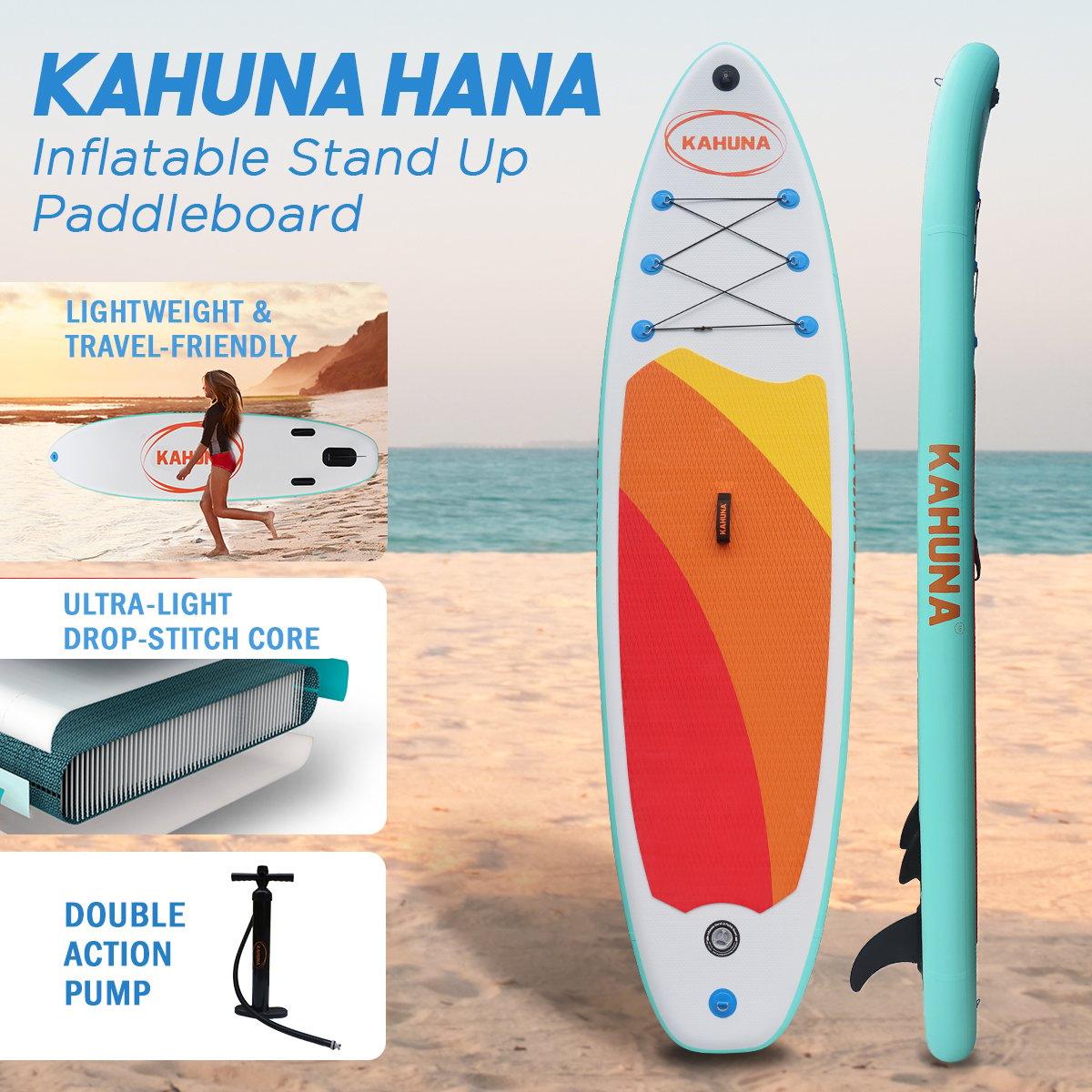 Buy Kahuna Hana Inflatable Stand Up Paddle Board 11FT SUP Paddleboard discounted | Products On Sale Australia