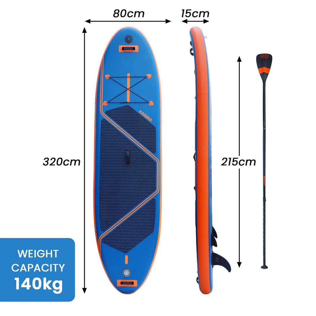 Buy Kahuna Kai Premium Sports 10.6FT Inflatable Paddle Board discounted | Products On Sale Australia