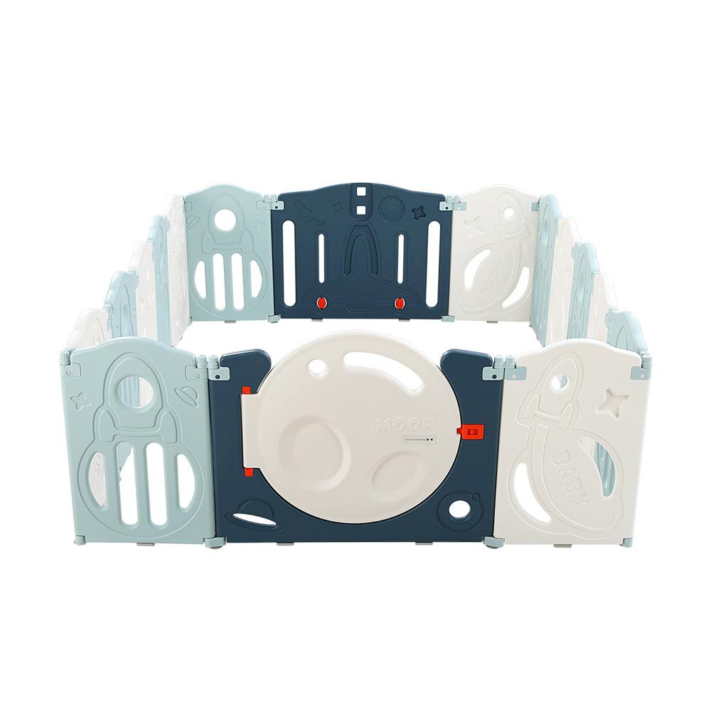 Buy Keezi Baby Playpen 16 Panels Foldable Toddler Fence Safety Play Activity Barrier discounted | Products On Sale Australia