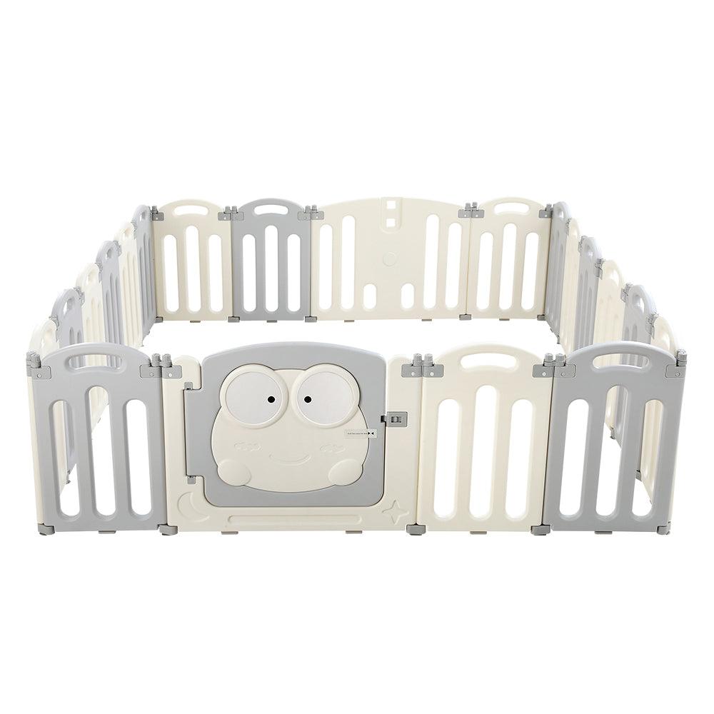 Buy Keezi Baby Playpen 20 Panels Foldable Toddler Fence Safety Play Activity Centre discounted | Products On Sale Australia