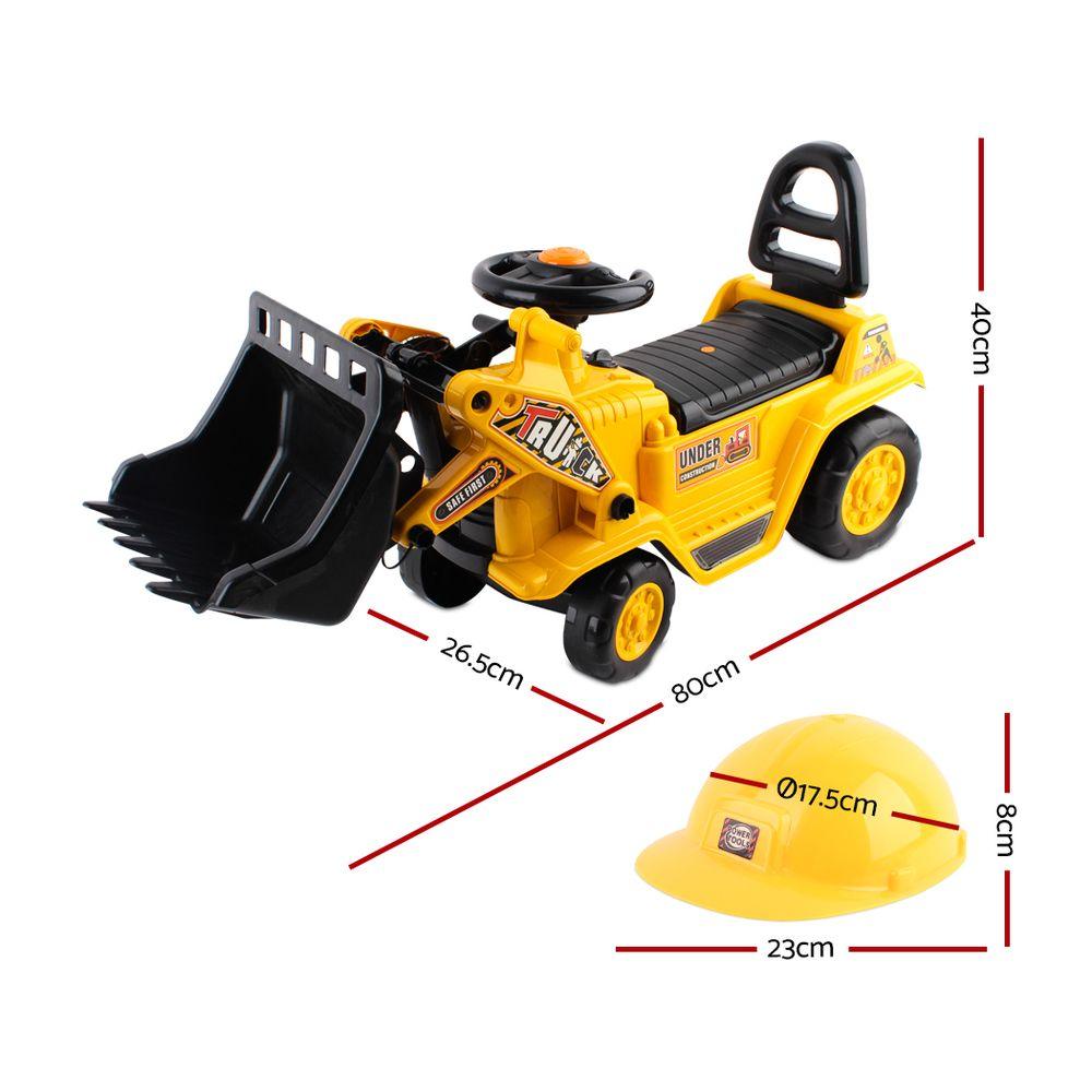 Buy Keezi Ride On Car Toys Kids Excavator Bulldozer Sandpit Digger Car Pretend Play discounted | Products On Sale Australia