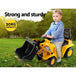 Buy Keezi Ride On Car Toys Kids Excavator Bulldozer Sandpit Digger Car Pretend Play discounted | Products On Sale Australia