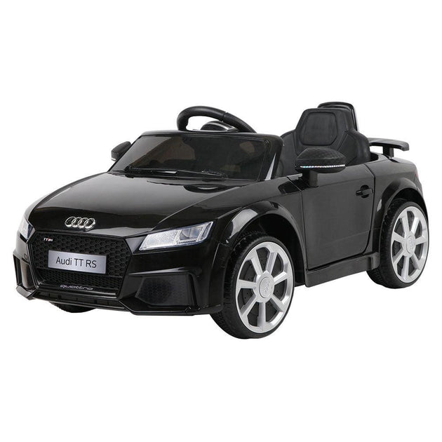 Buy Kids Electric Ride On Car Audi Licensed TTRS Toy Cars Remote 12V Battery Black discounted | Products On Sale Australia