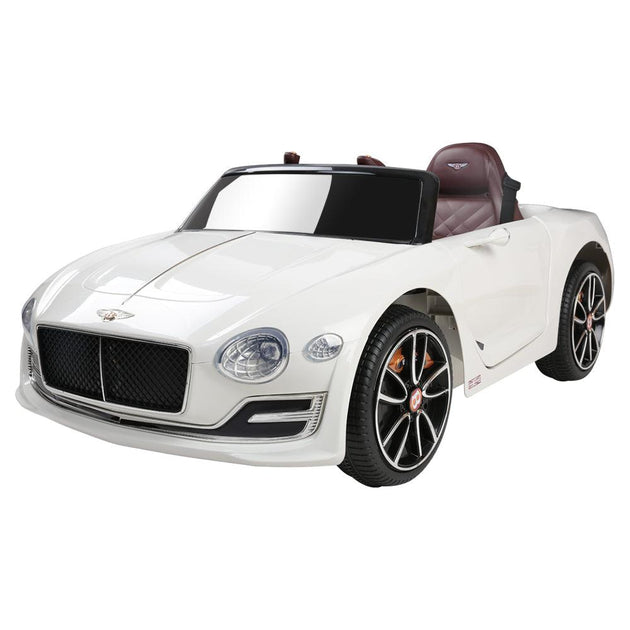 Buy Kids Electric Ride On Car Bentley Licensed EXP12 Toy Cars Remote 12V White discounted | Products On Sale Australia