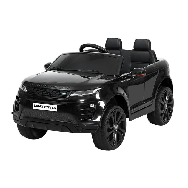 Buy Kids Electric Ride On Car Land Rover Licensed Toy Cars Remote 12V Battery Black discounted | Products On Sale Australia