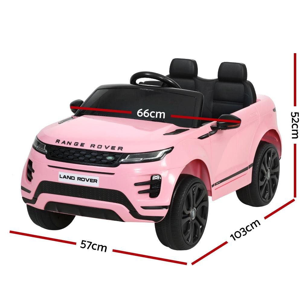 Buy Kids Electric Ride On Car Land Rover Licensed Toy Cars Remote 12V Battery Pink discounted | Products On Sale Australia