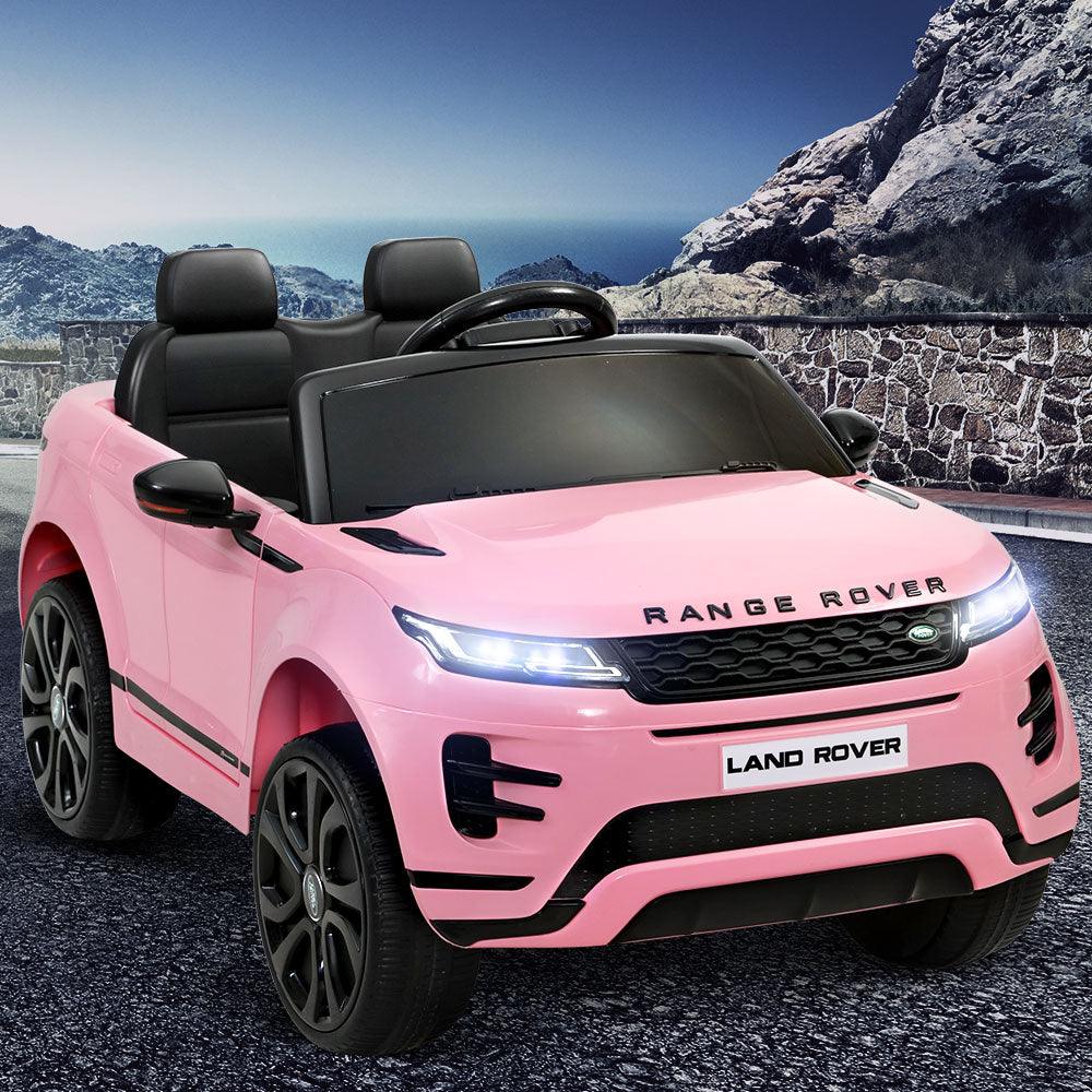 Buy Kids Electric Ride On Car Land Rover Licensed Toy Cars Remote 12V Battery Pink discounted | Products On Sale Australia