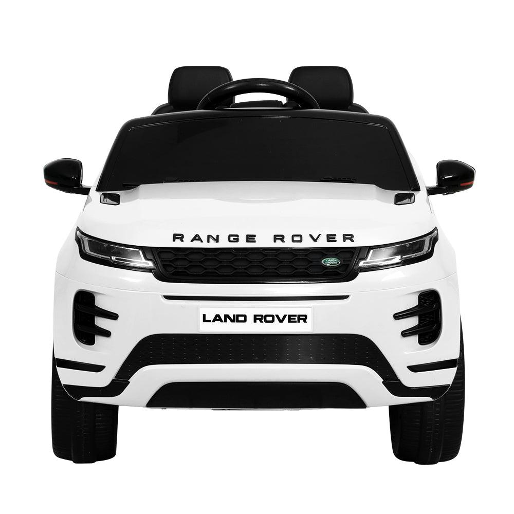 Buy Kids Electric Ride On Car Land Rover Licensed Toy Cars Remote 12V Battery White discounted | Products On Sale Australia