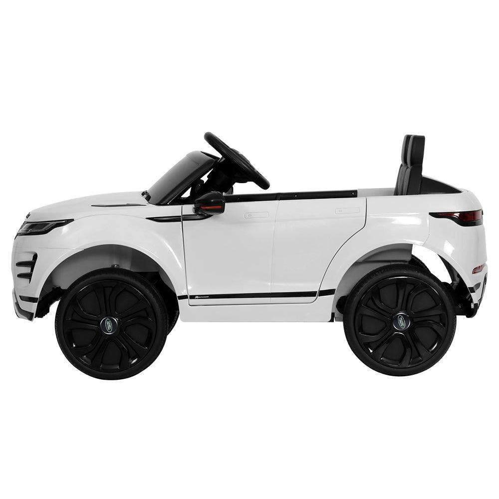 Buy Kids Electric Ride On Car Land Rover Licensed Toy Cars Remote 12V Battery White discounted | Products On Sale Australia