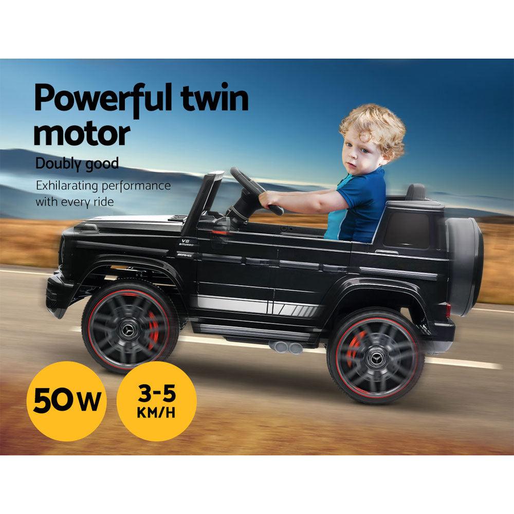 Buy Kids Electric Ride On Car Mercedes-Benz Licensed AMG G63 Toy Cars Remote Black discounted | Products On Sale Australia