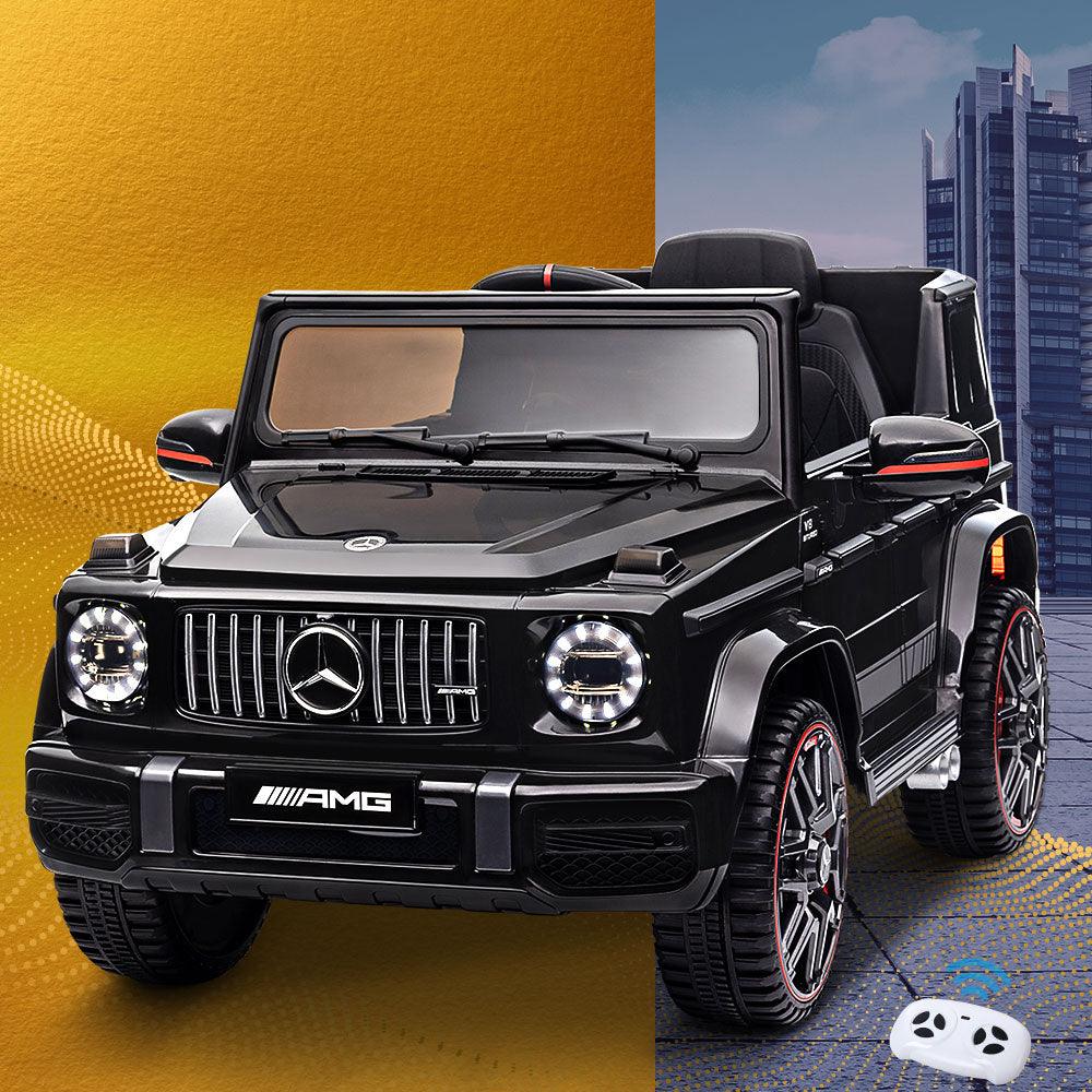 Buy Kids Electric Ride On Car Mercedes-Benz Licensed AMG G63 Toy Cars Remote Black discounted | Products On Sale Australia