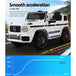 Buy Kids Electric Ride On Car Mercedes-Benz Licensed AMG G63 Toy Cars Remote White discounted | Products On Sale Australia