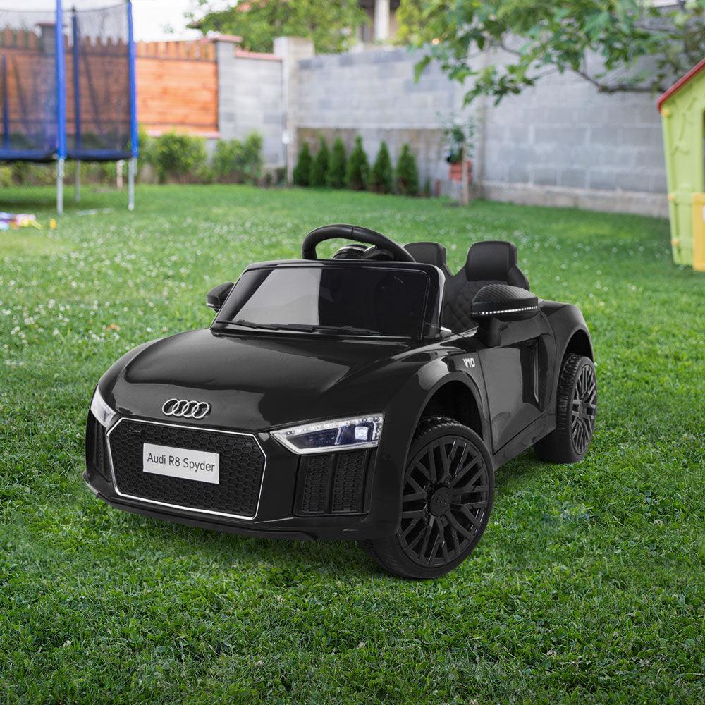 Buy Kids Ride On Car Audi R8 Licensed Sports Electric Toy Cars Black discounted | Products On Sale Australia