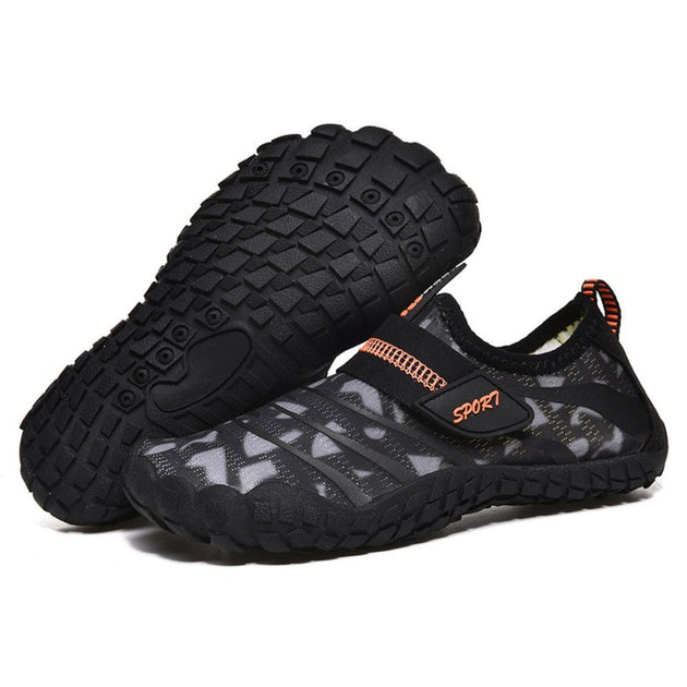 Buy Kids Water Shoes Barefoot Quick Dry Aqua Sports Shoes Boys Girls (Pattern Printed) - Black Size Bigkid US3 = EU34 discounted | Products On Sale Australia