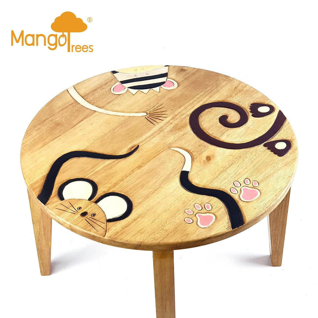 Buy Kids Wooden Table Mix Animal Tails discounted | Products On Sale Australia