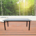 Buy Lara 180cm 6 Seater Outdoor Dining Table Glass Concrete Top discounted | Products On Sale Australia