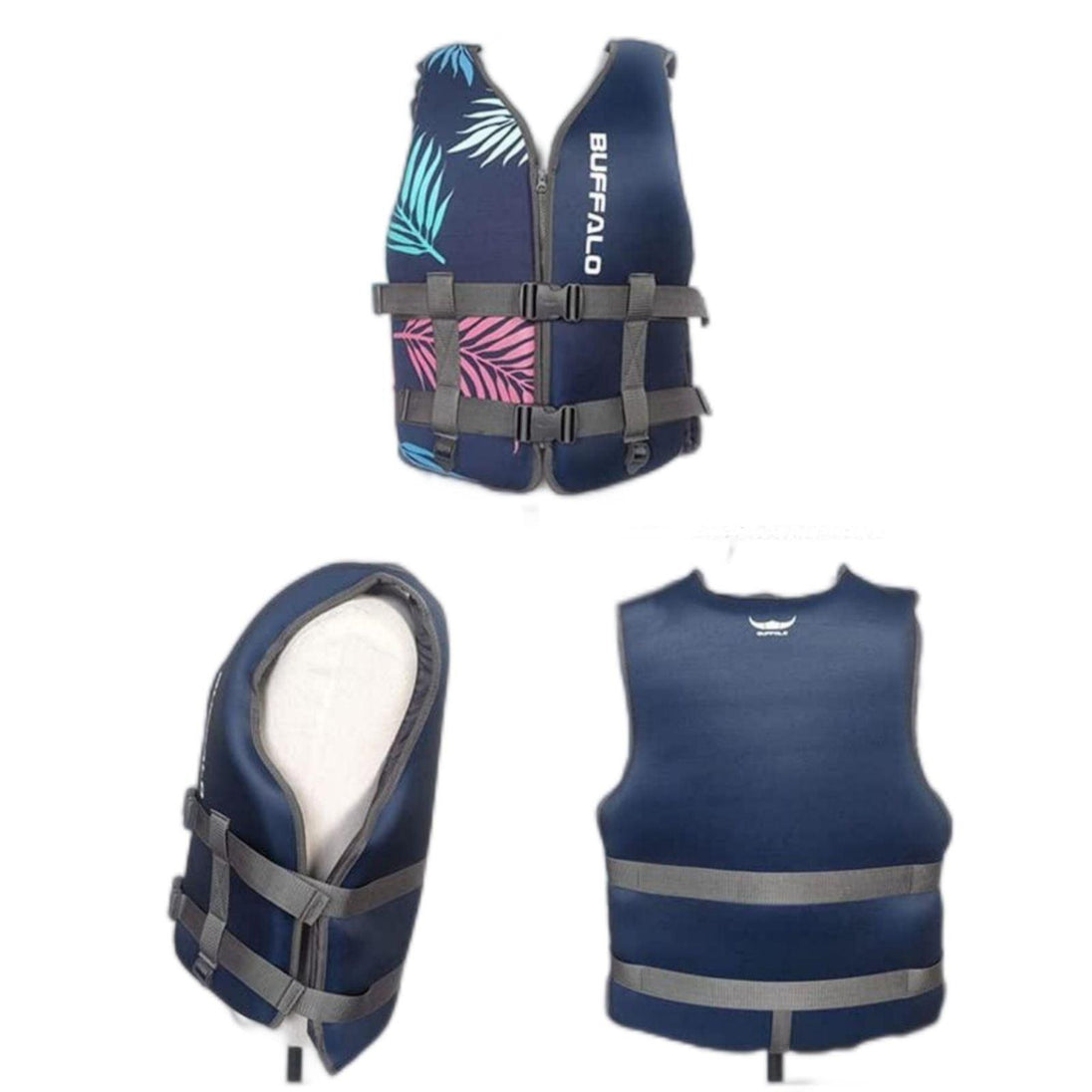 Buy Life Jacket for Unisex Adjustable Safety Breathable Life Vest for Men Women(Blue-L) discounted | Products On Sale Australia