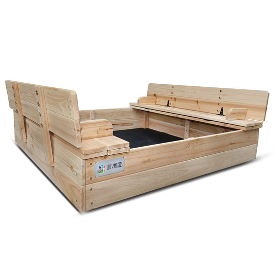 Buy Lifespan Kids Strongbox 2 Square Sandpit discounted | Products On Sale Australia