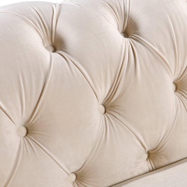 Buy Madeline Range - Beige Velvet - Gold Trims discounted | Products On Sale Australia