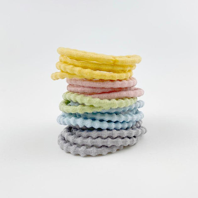 MANGO JELLY Kids Hair Ties (3cm) - Bubbly Milky - Six Pack Products On Sale Australia | Women's Fashion > Accessories Category