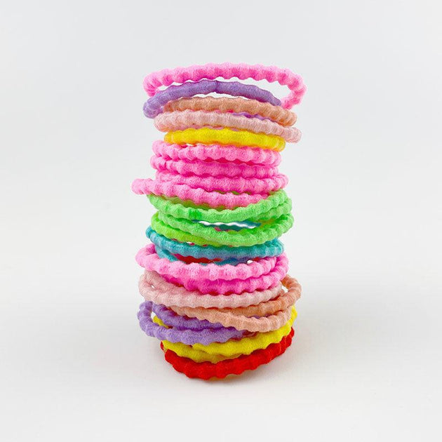 MANGO JELLY Kids Hair Ties (3cm) - Bubbly Neon - One Pack Products On Sale Australia | Women's Fashion > Accessories Category