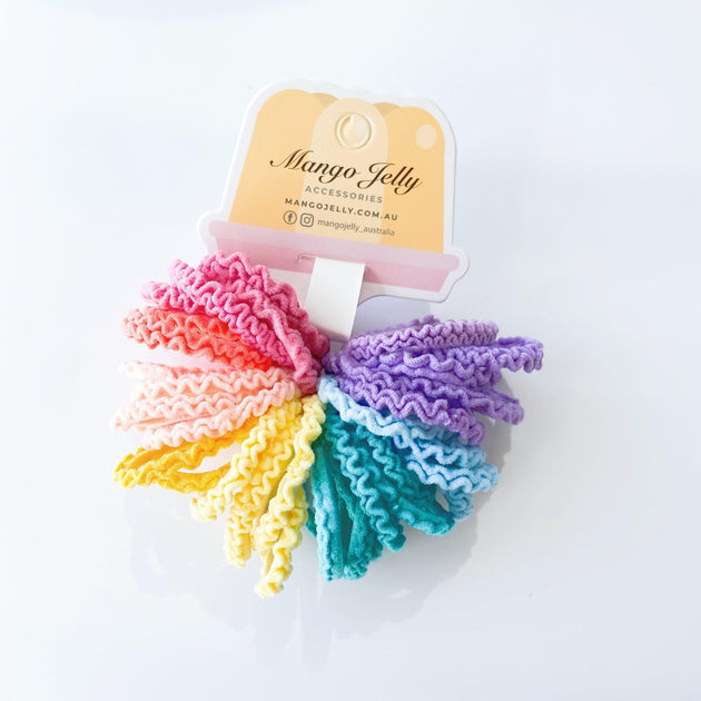 MANGO JELLY Kids Hair Ties (3cm) - Lace Candy -Twin Pack Products On Sale Australia | Women's Fashion > Accessories Category
