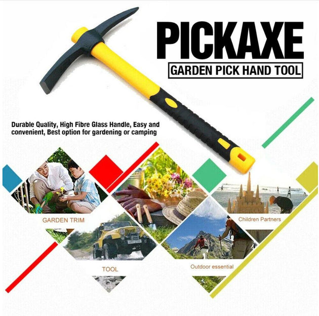 Buy Mattock Outdoor Camping Mountain Fibreglass Handle Mini Pickaxe Garden Farm Tool discounted | Products On Sale Australia