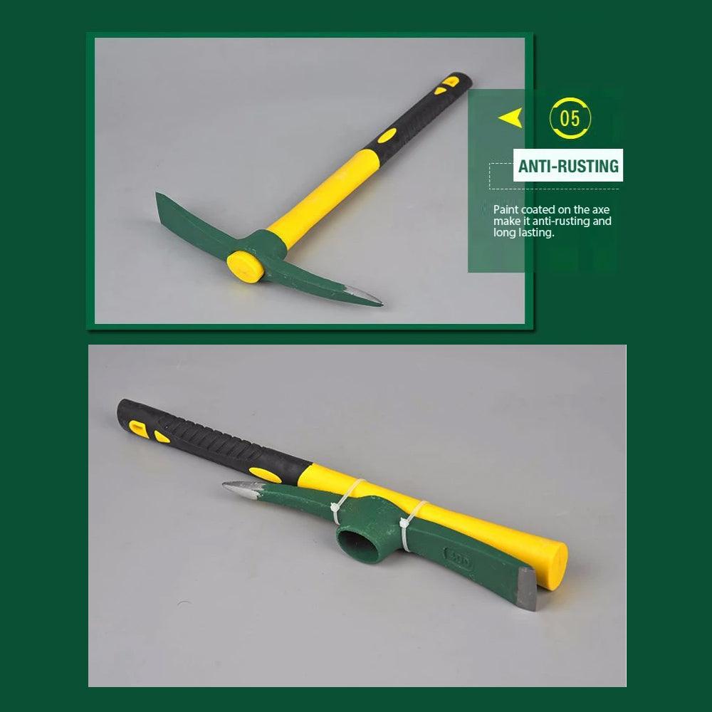 Buy Mattock Outdoor Camping Mountain Fibreglass Handle Mini Pickaxe Garden Farm Tool discounted | Products On Sale Australia