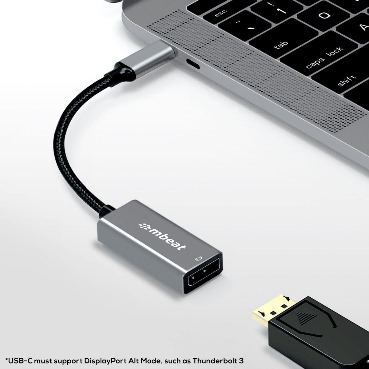 Buy mbeat Elite USB-C to Display Port Adapter - Space Grey discounted | Products On Sale Australia