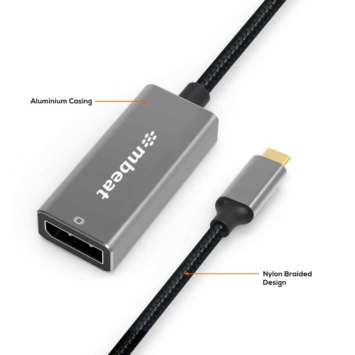 Buy mbeat Elite USB-C to Display Port Adapter - Space Grey discounted | Products On Sale Australia