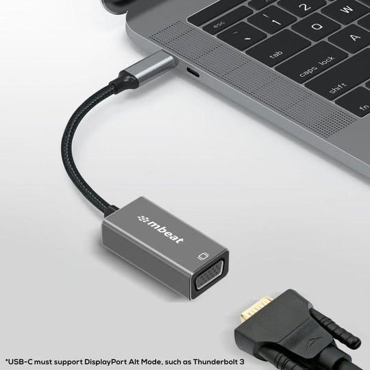 Buy mbeat Elite USB-C to VGA Adapter- Space Grey discounted | Products On Sale Australia