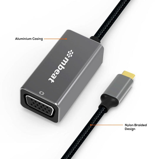 Buy mbeat Elite USB-C to VGA Adapter- Space Grey discounted | Products On Sale Australia