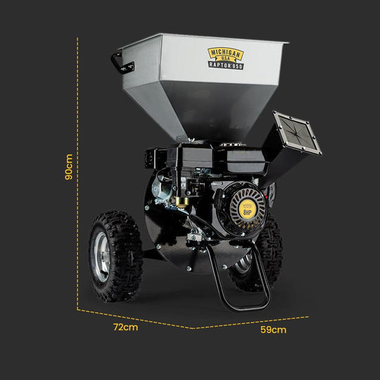 Buy MICHIGAN 6HP 212cc Petrol Wood Chipper Shredder Mulcher discounted | Products On Sale Australia