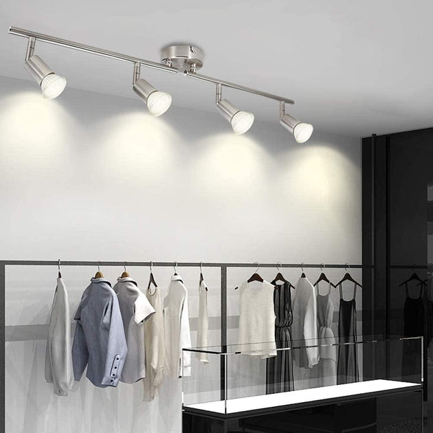 Buy Modern 4 Light Track Lighting Kit LED (Chrome) discounted | Products On Sale Australia