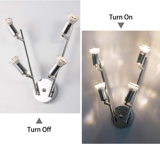 Buy Modern 4 Light Track Lighting Kit LED (Chrome) discounted | Products On Sale Australia