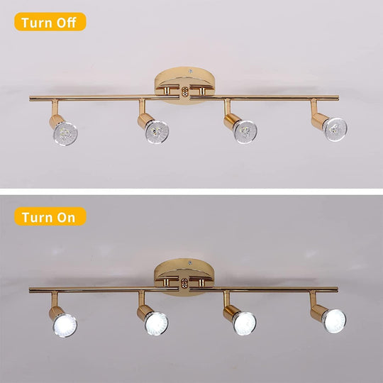 Buy Modern 4-Light Track Lighting Kit LED (Gold) discounted | Products On Sale Australia