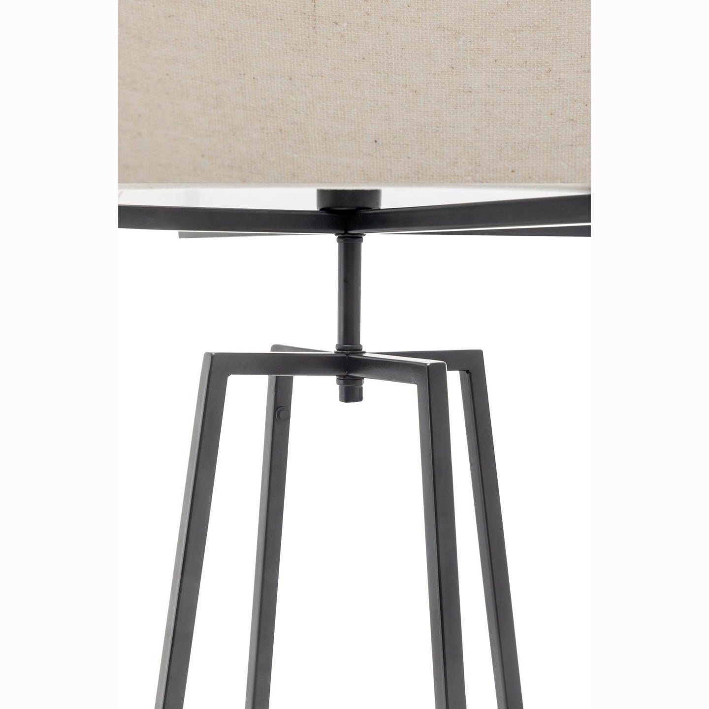 Buy Modern Dimmable Floor Lamp w/ Linen Shade Designer Lighting - Matte Black discounted | Products On Sale Australia