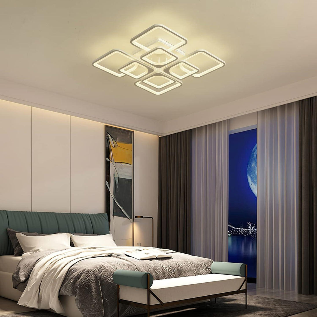 Buy Modern LED Ceiling Light Dimmable with Remote Control discounted | Products On Sale Australia