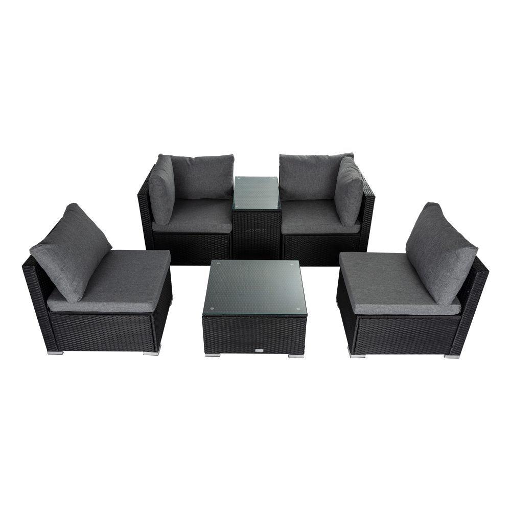 Buy Modular Outdoor Wicker Lounge Set discounted | Products On Sale Australia