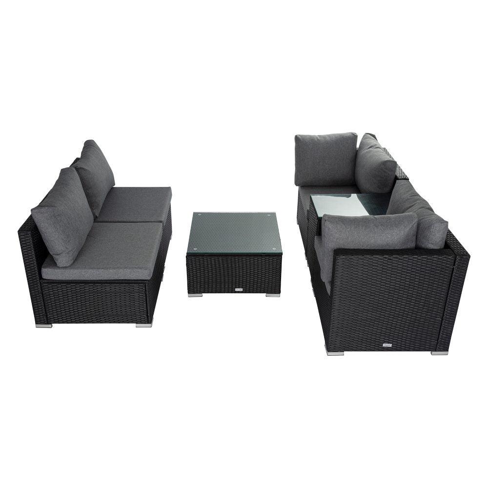 Buy Modular Outdoor Wicker Lounge Set discounted | Products On Sale Australia