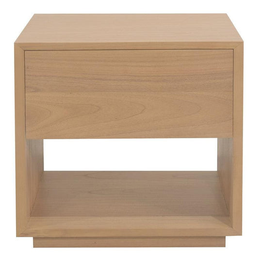 Buy Oscar 1 Drawer Bedside Table (Natural) discounted | Products On Sale Australia