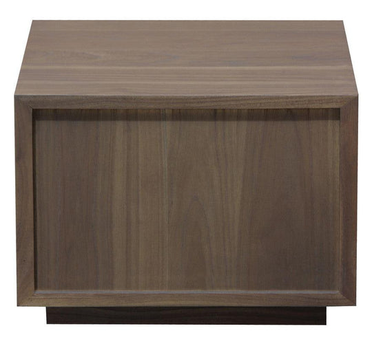 Buy Oscar 1 Drawer Low Bedside Table (Latte) discounted | Products On Sale Australia