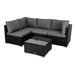 Buy Outdoor Modular Lounge Sofa Bondi-Black discounted | Products On Sale Australia