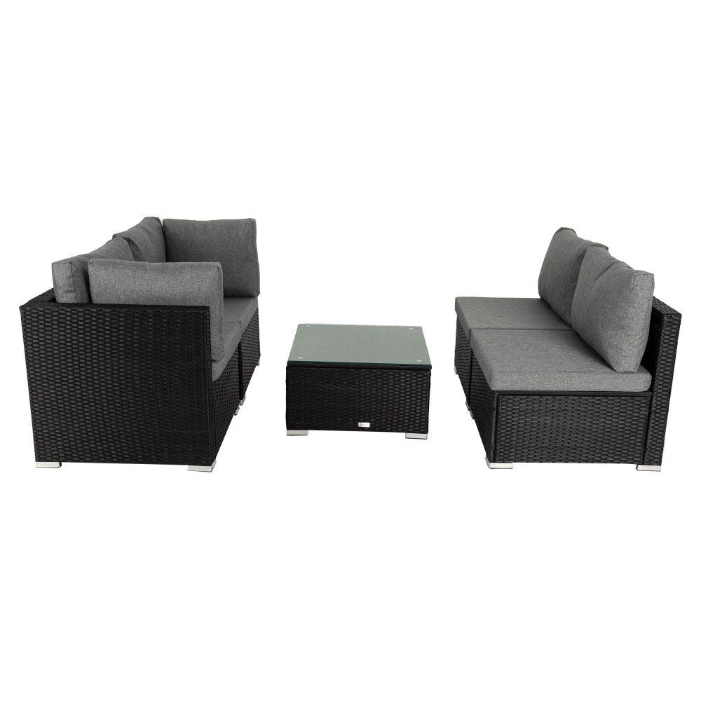 Buy Outdoor Modular Lounge Sofa Bondi-Black discounted | Products On Sale Australia