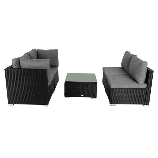 Buy Outdoor Modular Lounge Sofa Bondi-Black discounted | Products On Sale Australia