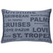 Buy Pack of 4 Denim Sunshine Wording Cushion Cover Cruises, Caribbean, Love etc discounted | Products On Sale Australia