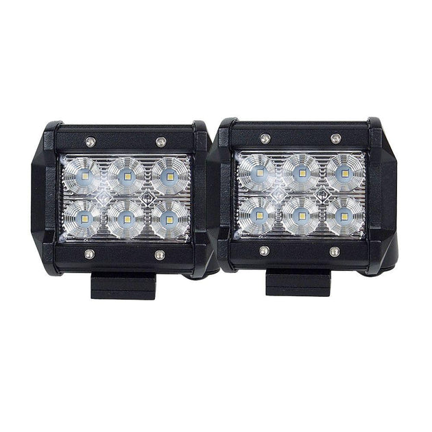 Buy Pair 4inch CREE LED Work Light Bar Flood Beam Offroad Driving Lamp Reverse Fog discounted | Products On Sale Australia